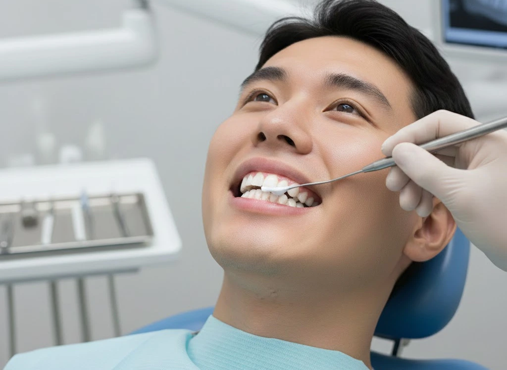 Patient Receiving Teeth Whitening