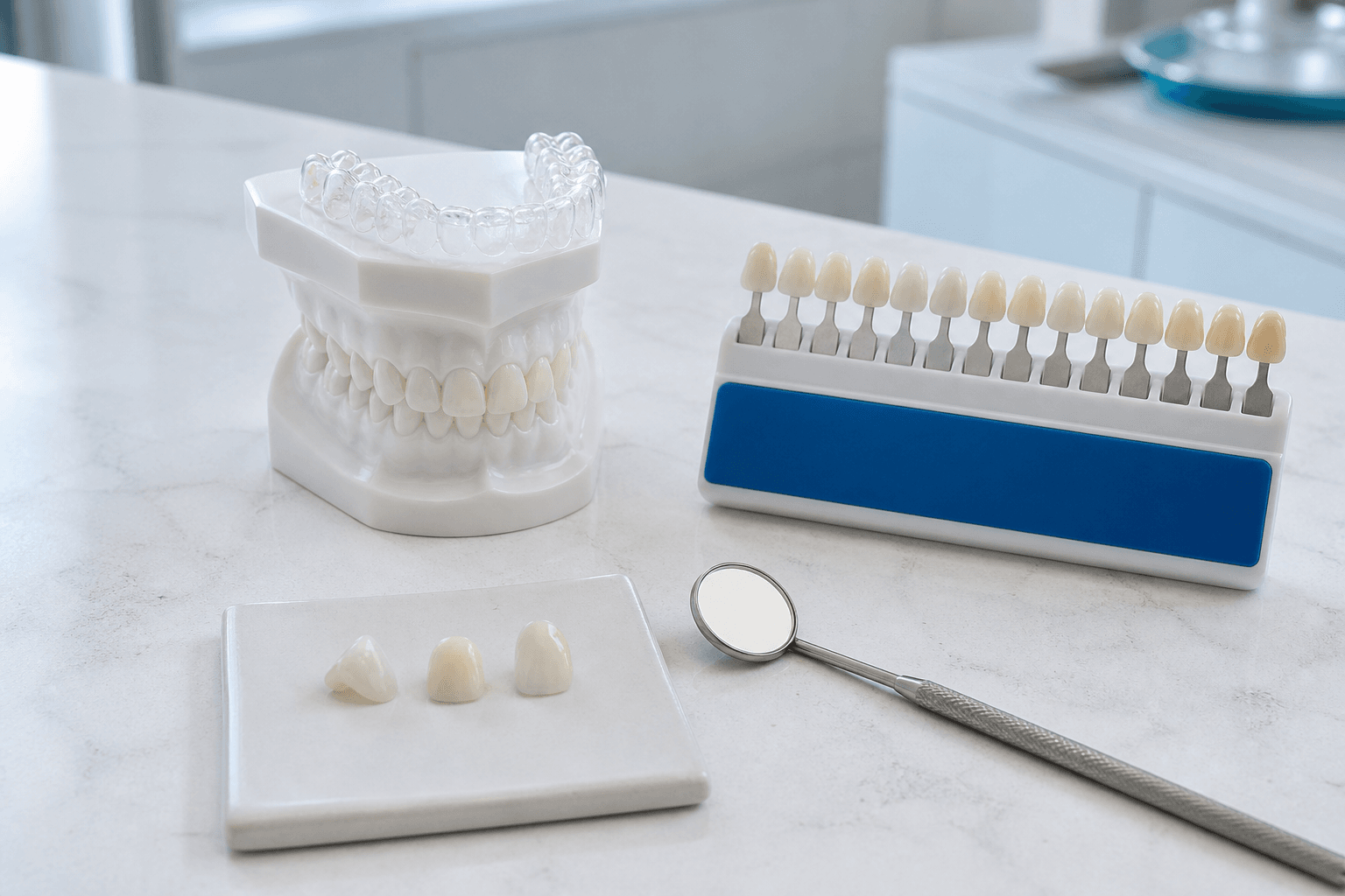 teeth whitening model